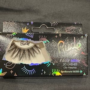 RUDE Faux Mink 3D Lashes with Black Accents